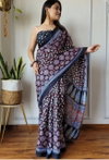 VK 4236 Soft Linen Digital printed Sarees Wholesale Market In Surat